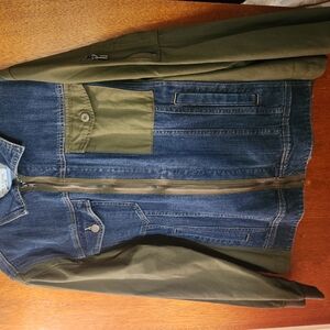 Men's Denim and Olive Jacket